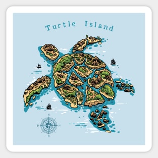 Turtle Island Sticker